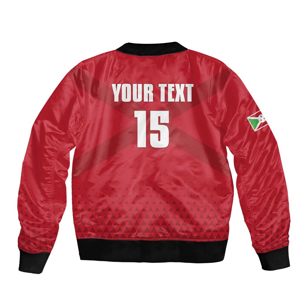 Custom Burundi Football Bomber Jacket Come On Intamba