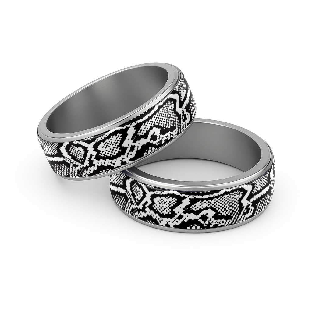 African Snake Skin Pattern Classic Ring - Wonder Print Shop