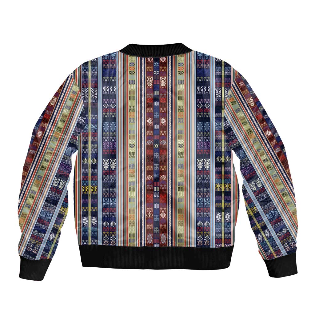 Lamba Mpanjaka Madagascar Bomber Jacket Traditional Pattern