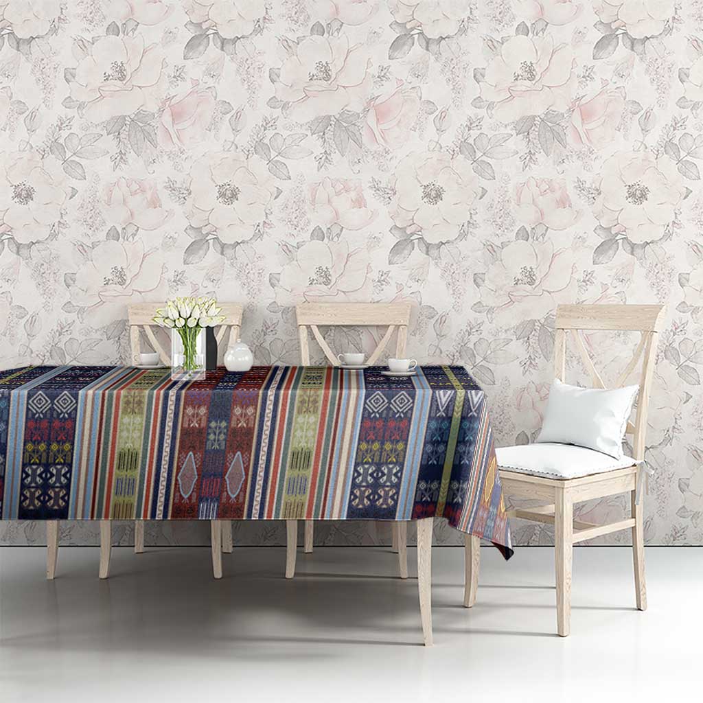 Lamba Mpanjaka Madagascar Tablecloth Traditional Pattern