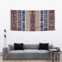Lamba Mpanjaka Madagascar Tapestry Traditional Pattern
