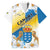 Personalized Islas Canarias Hawaiian Shirt Coat Of Arms With Argyranthemum Frutescens
