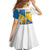 Personalized Islas Canarias Kid Short Sleeve Dress Coat Of Arms With Argyranthemum Frutescens