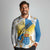 Personalized Islas Canarias Long Sleeve Polo Shirt Coat Of Arms With Argyranthemum Frutescens