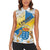 Personalized Islas Canarias Women Sleeveless Polo Shirt Coat Of Arms With Argyranthemum Frutescens