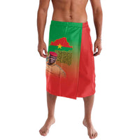 I Stand With Traore Lavalava Burkina Faso Flag Map - African Pattern