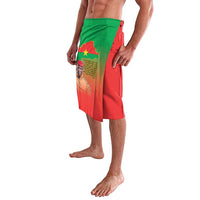 I Stand With Traore Lavalava Burkina Faso Flag Map - African Pattern