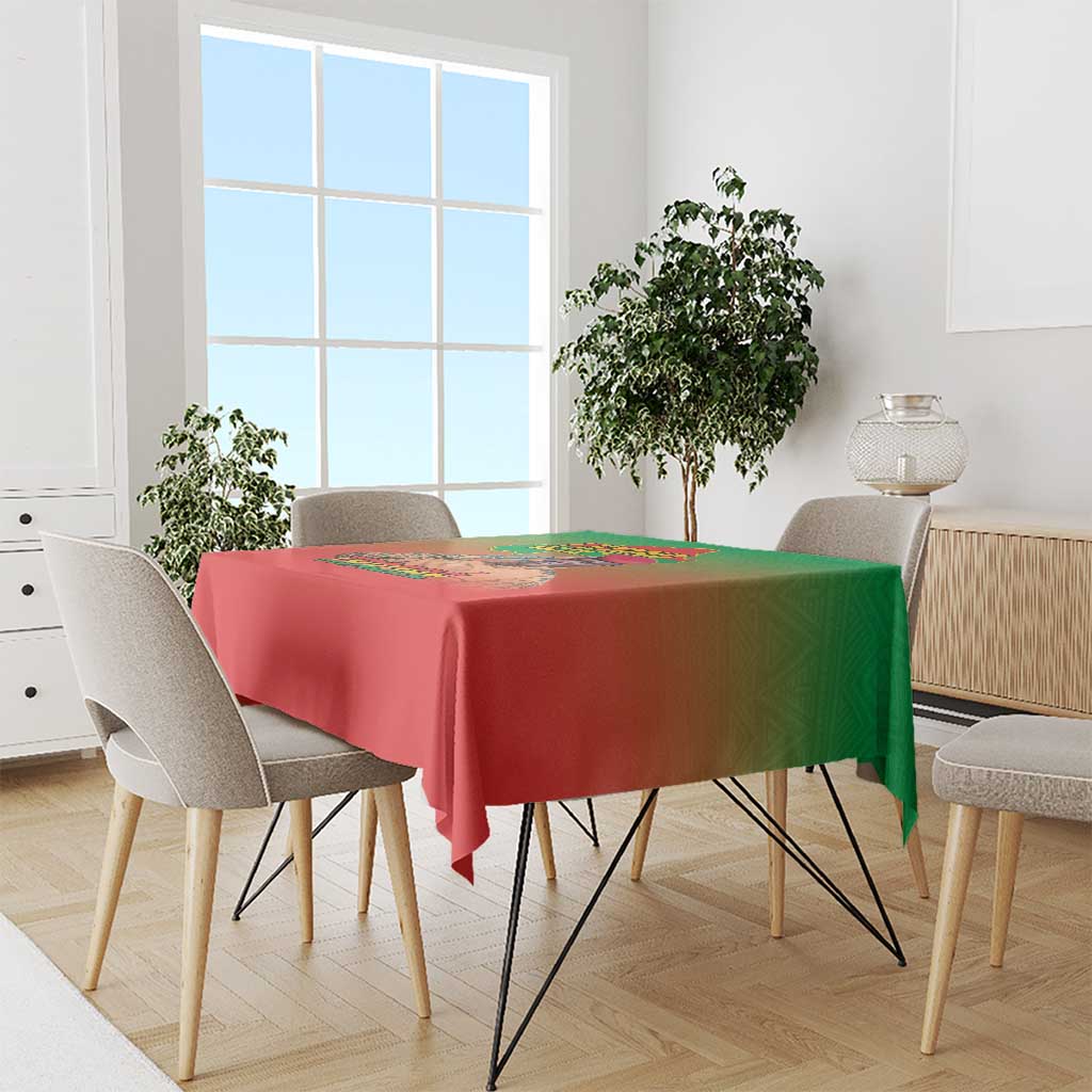 I Stand With Traore Tablecloth Burkina Faso Flag Map - African Pattern
