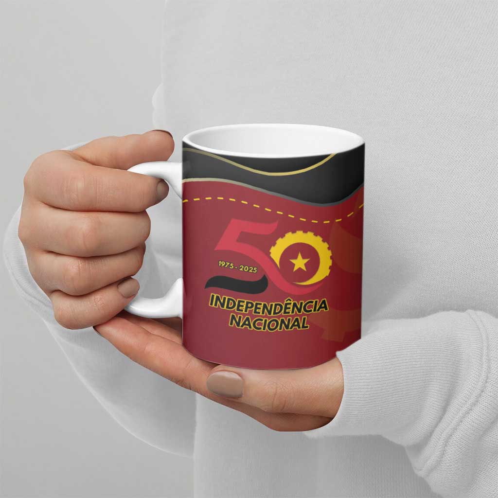 Personalized Angola Independence Day Ceramic Mug Virtue Is Stronger When United - Wonder Print Shop