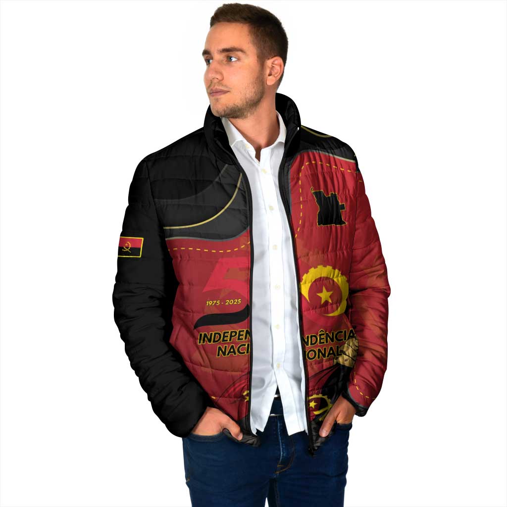 Personalized Angola Independence Day Padded Jacket Virtue Is Stronger When United - Wonder Print Shop