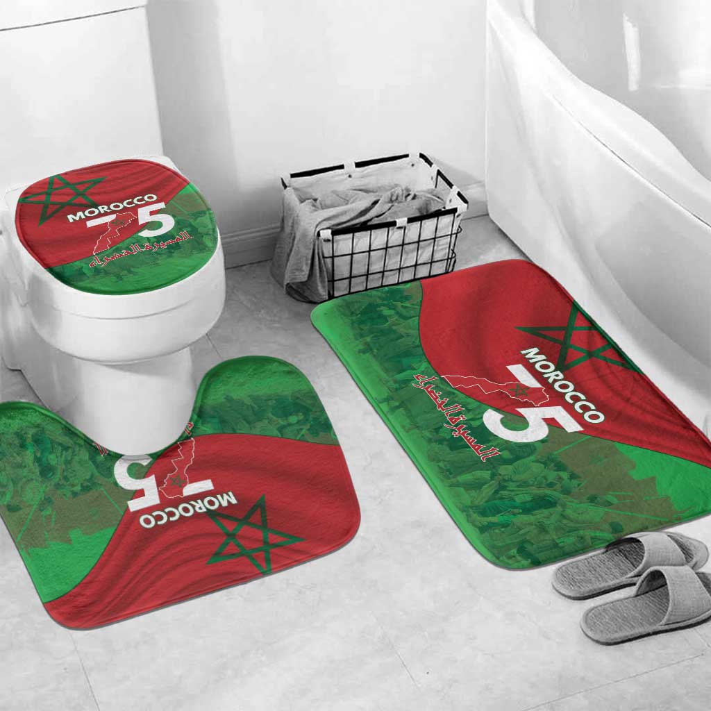 Morocco Green March Day Bathroom Set One People - One Nation - Wonder Print Shop