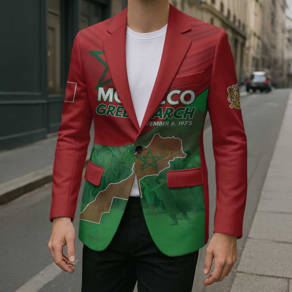 Morocco Green March Day Blazer One People - One Nation - Wonder Print Shop