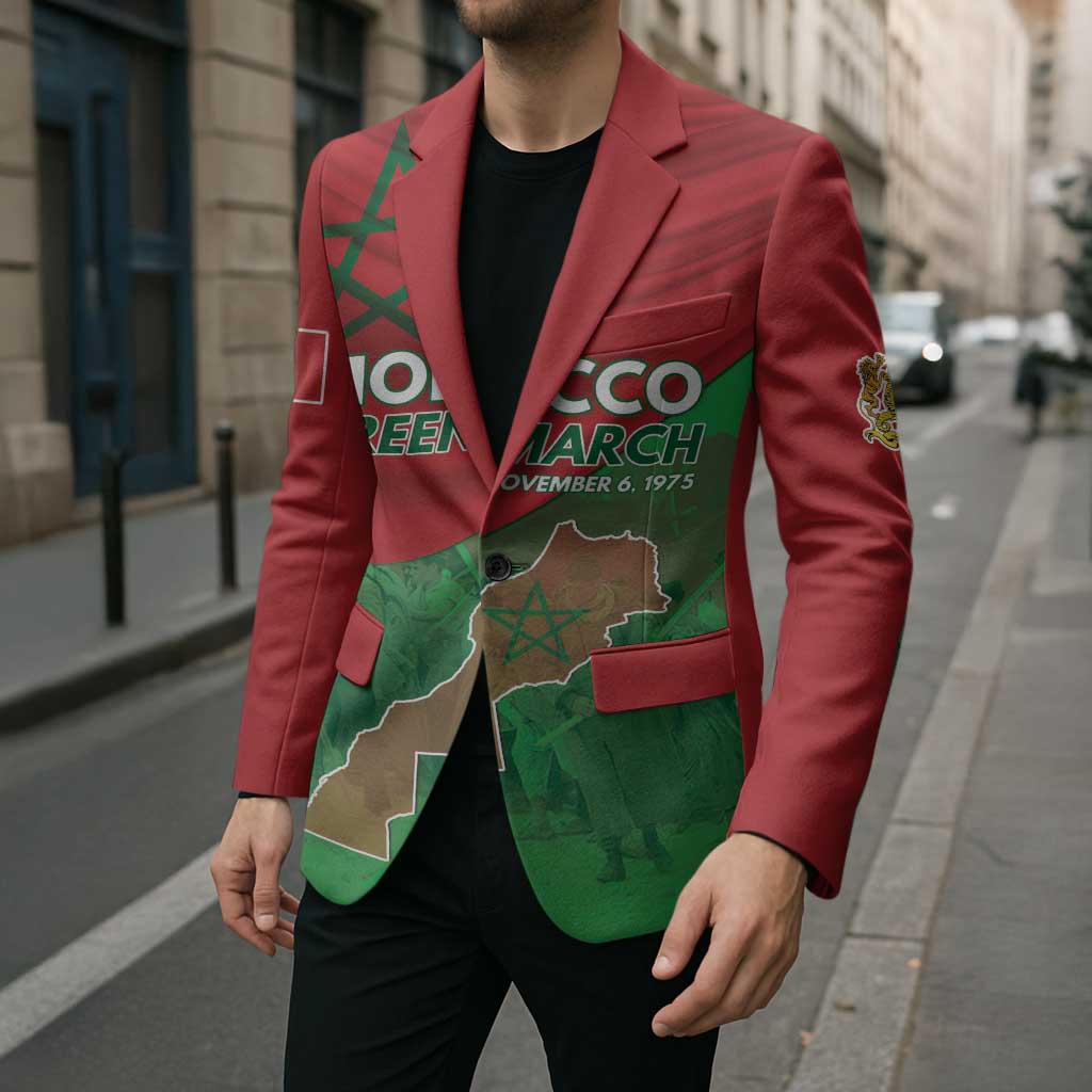 Morocco Green March Day Blazer One People - One Nation - Wonder Print Shop