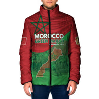 Morocco Green March Day Padded Jacket One People - One Nation - Wonder Print Shop