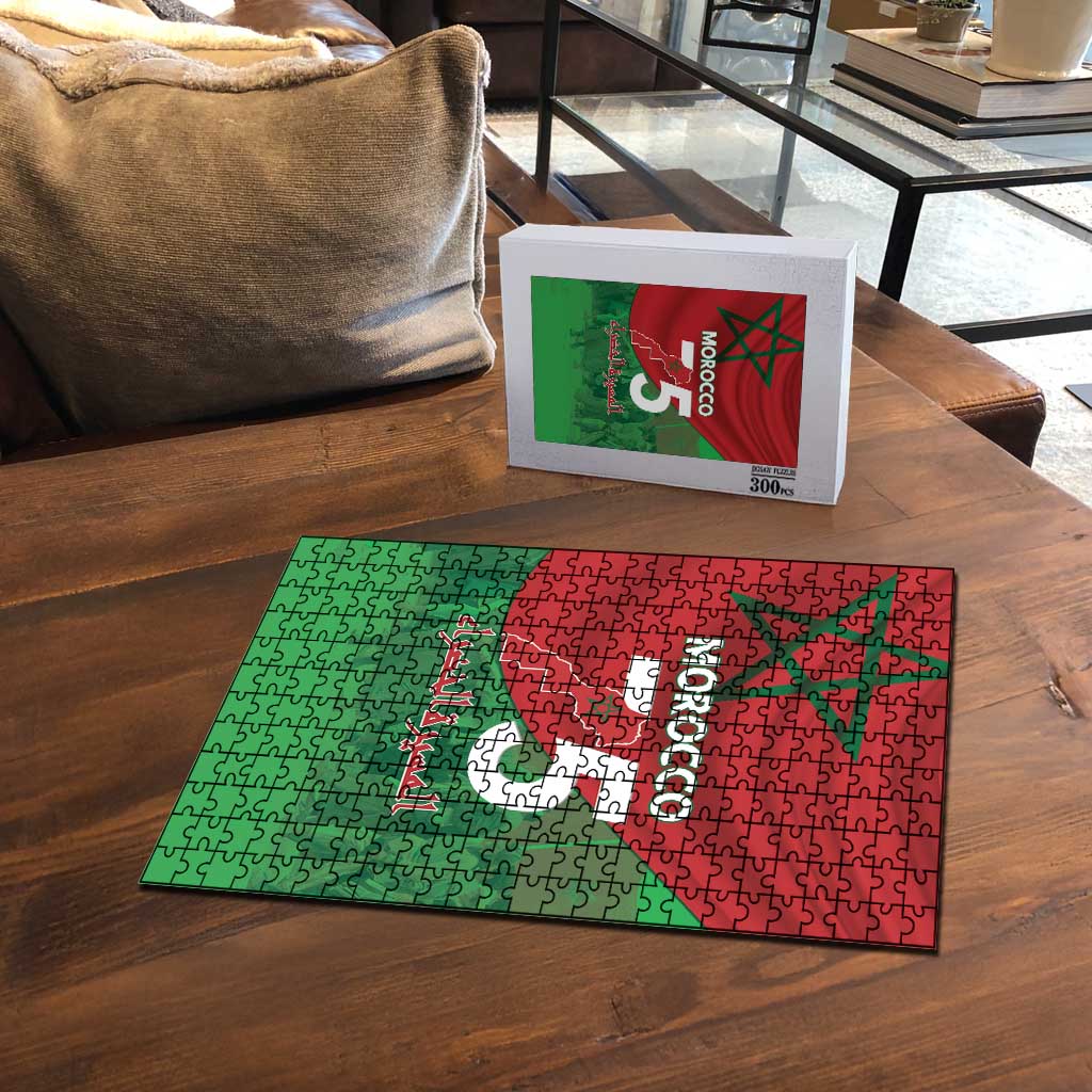 Morocco Green March Day Puzzle One People - One Nation - Wonder Print Shop