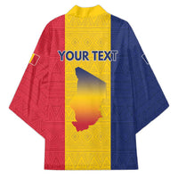 Personalized Chad Kimono Coat Of Arms - Flag Style - Wonder Print Shop