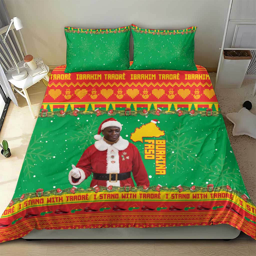 Burkina Faso Christmas Bedding Set I Stand With Traore - Wonder Print Shop