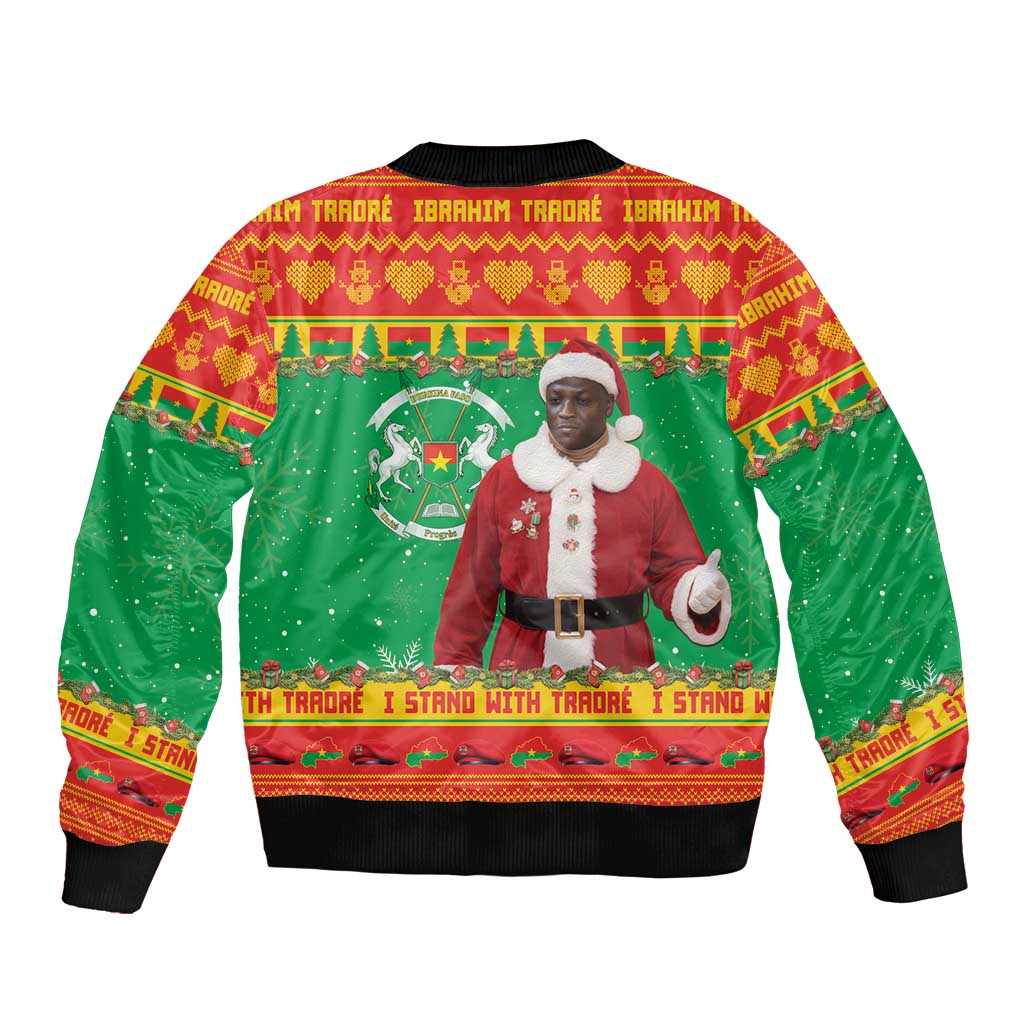 Burkina Faso Christmas Bomber Jacket I Stand With Traore - Wonder Print Shop