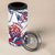 Personalised Liberia Lion 4 in 1 Can Cooler Tumbler Grunge Style - Wonder Print Shop