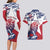 Personalised Liberia Lion Couples Matching Long Sleeve Bodycon Dress and Hawaiian Shirt Grunge Style - Wonder Print Shop