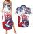 Personalised Liberia Lion Couples Matching Summer Maxi Dress and Hawaiian Shirt Grunge Style - Wonder Print Shop