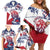 Personalised Liberia Lion Family Matching Off Shoulder Short Dress and Hawaiian Shirt Grunge Style - Wonder Print Shop