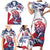 Personalised Liberia Lion Family Matching Short Sleeve Bodycon Dress and Hawaiian Shirt Grunge Style - Wonder Print Shop