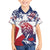 Personalised Liberia Lion Family Matching Short Sleeve Bodycon Dress and Hawaiian Shirt Grunge Style - Wonder Print Shop