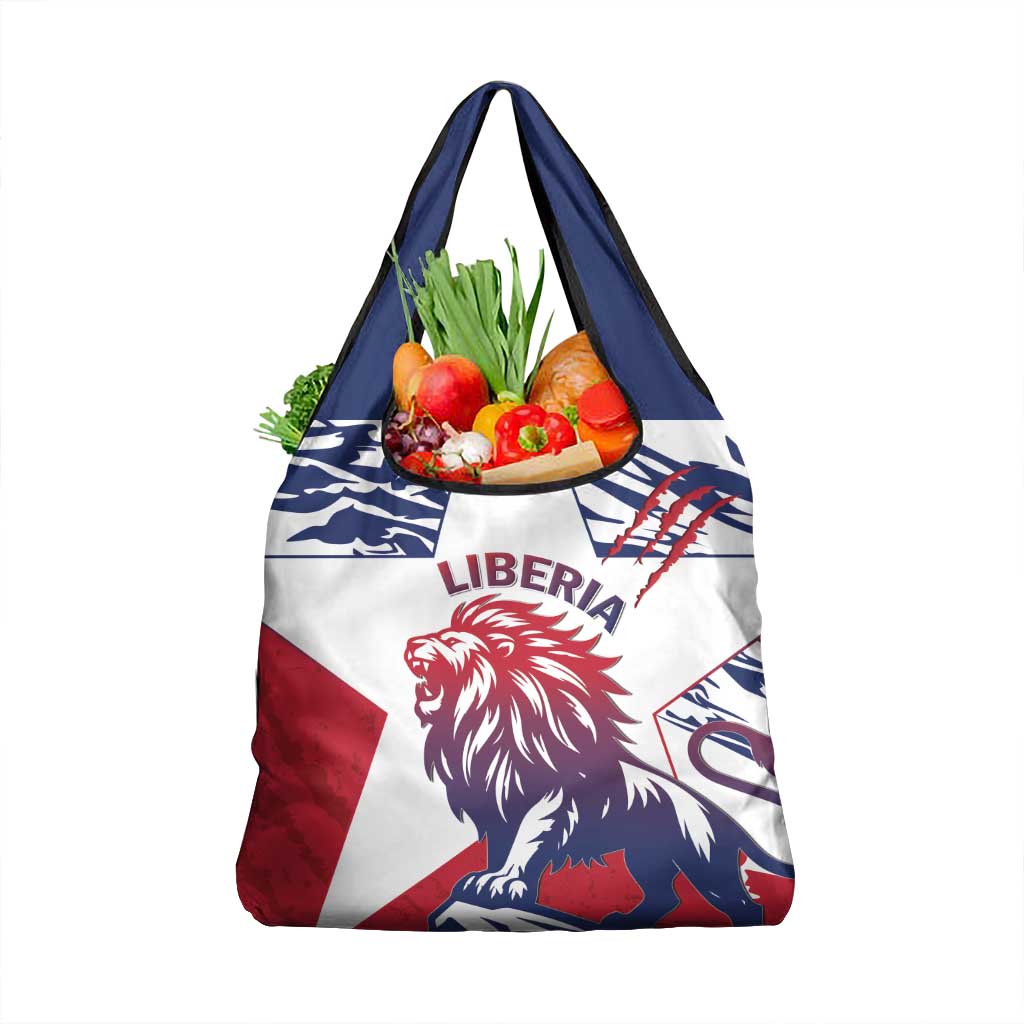 Liberia Lion Grocery Bag Grunge Style