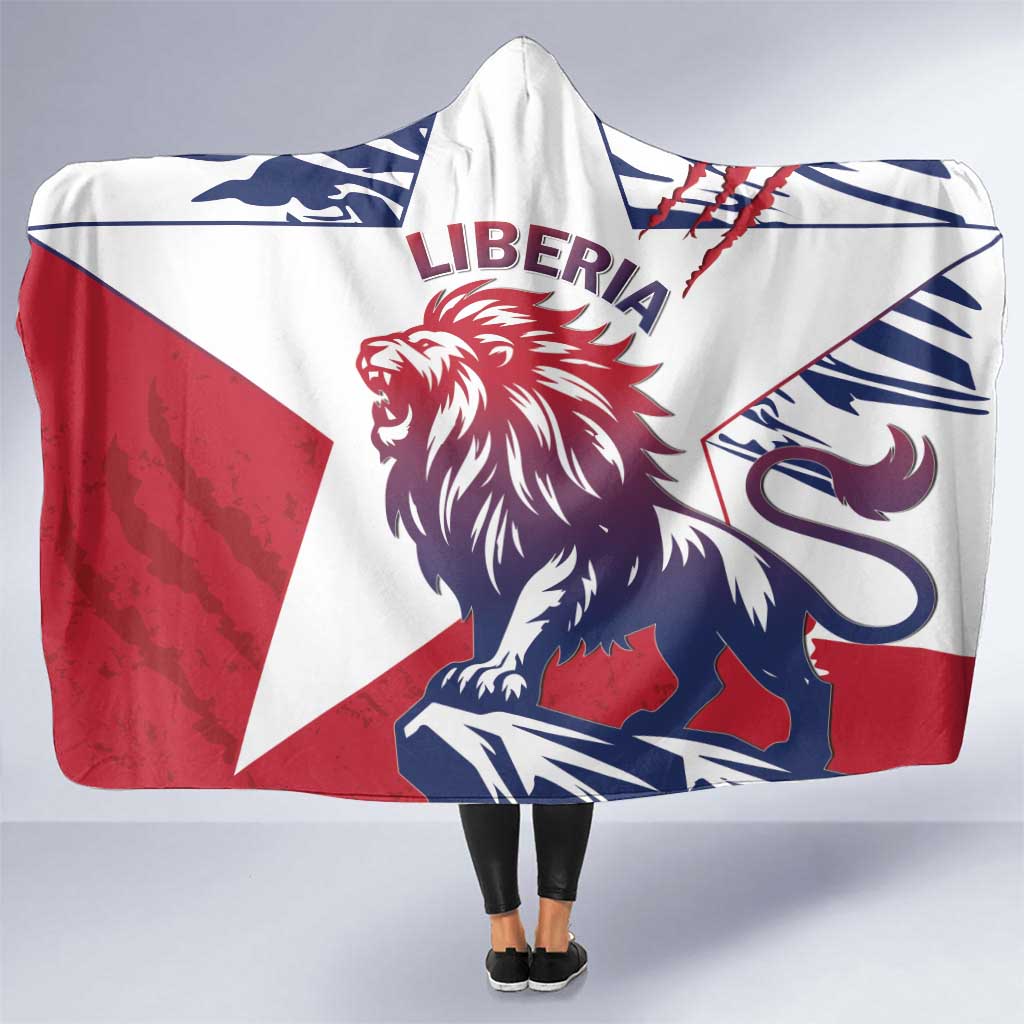 Liberia Lion Hooded Blanket Grunge Style