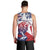 Personalised Liberia Lion Men Tank Top Grunge Style - Wonder Print Shop