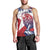 Personalised Liberia Lion Men Tank Top Grunge Style - Wonder Print Shop