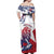 Personalised Liberia Lion Off Shoulder Maxi Dress Grunge Style - Wonder Print Shop