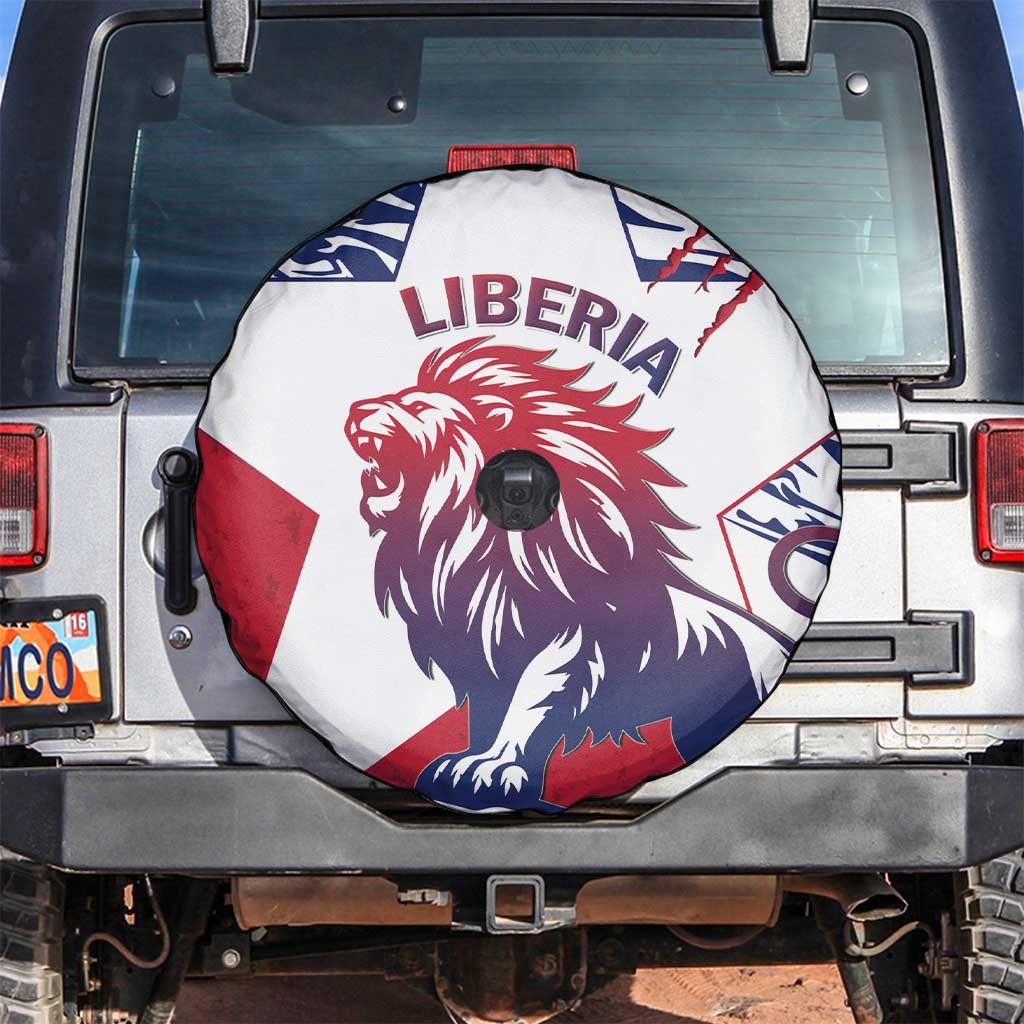 Liberia Lion Spare Tire Cover Grunge Style - Wonder Print Shop