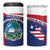 Personalised Liberia 4 in 1 Can Cooler Tumbler Coat Of Arms - African Pattern - Wonder Print Shop