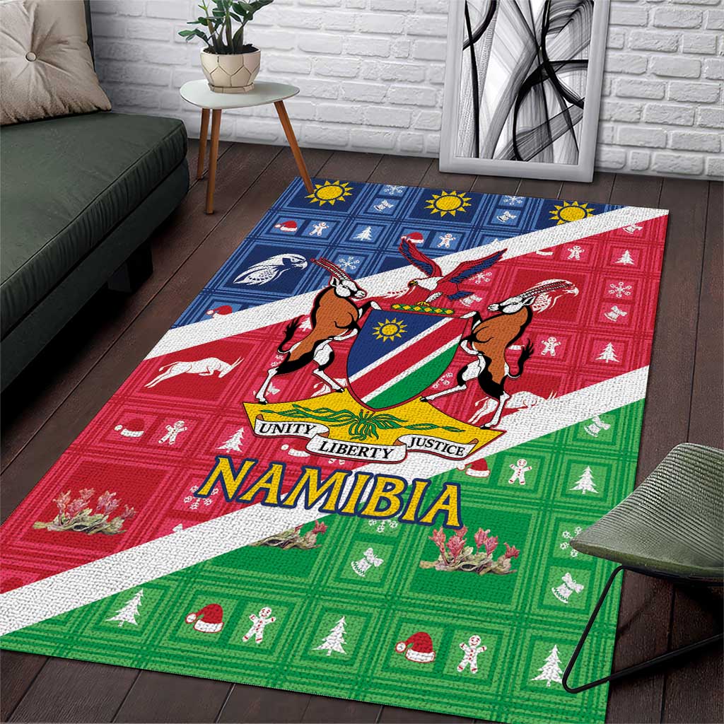 Namibia Christmas Area Rug Coat Of Arms Frohe Weihnachten