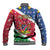 Namibia Christmas Baseball Jacket Coat Of Arms Frohe Weihnachten - Wonder Print Shop