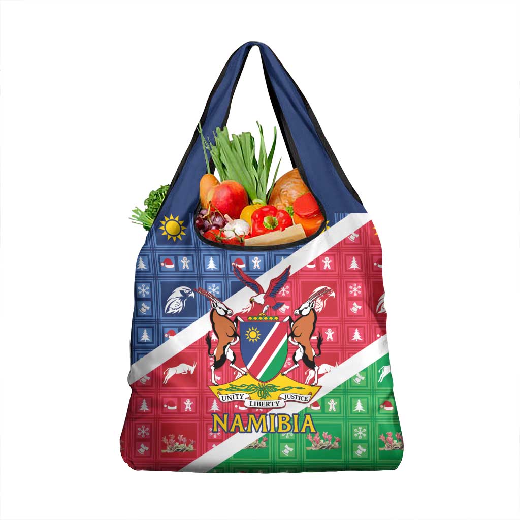 Namibia Christmas Grocery Bag Coat Of Arms Frohe Weihnachten