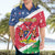 Namibia Christmas Hawaiian Shirt Coat Of Arms Frohe Weihnachten - Wonder Print Shop