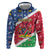 Namibia Christmas Hoodie Coat Of Arms Frohe Weihnachten - Wonder Print Shop