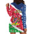 Namibia Christmas Hoodie Dress Coat Of Arms Frohe Weihnachten - Wonder Print Shop