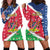 Namibia Christmas Hoodie Dress Coat Of Arms Frohe Weihnachten - Wonder Print Shop