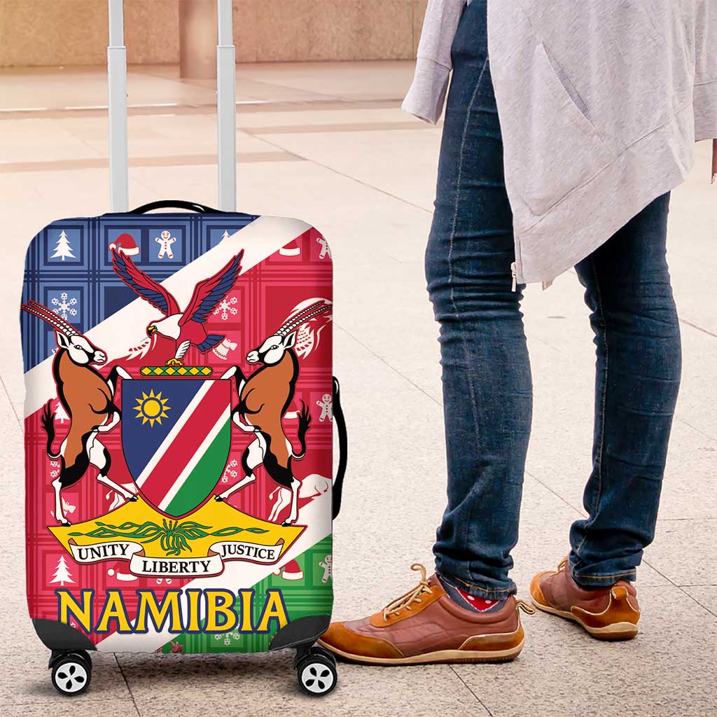 Namibia Christmas Luggage Cover Coat Of Arms Frohe Weihnachten