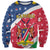 Namibia Christmas Sweatshirt Coat Of Arms Frohe Weihnachten - Wonder Print Shop