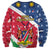 Namibia Christmas Sweatshirt Coat Of Arms Frohe Weihnachten - Wonder Print Shop