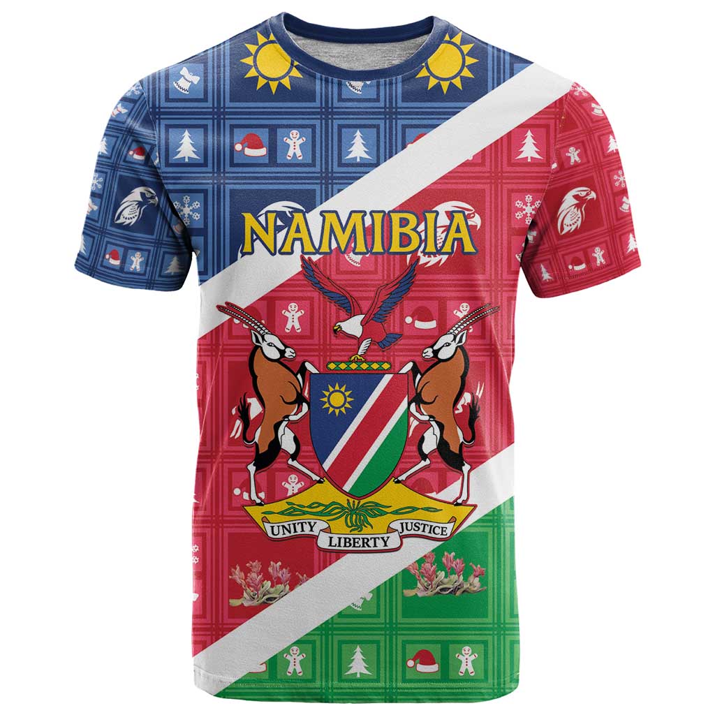 Namibia Christmas T Shirt Coat Of Arms Frohe Weihnachten