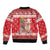 Peru Christmas Bomber Jacket Peruvian Alpaca Feliz Navidad - Wonder Print Shop