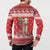 Peru Christmas Button Sweatshirt Peruvian Alpaca Feliz Navidad - Wonder Print Shop