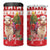 Peru Christmas 4 in 1 Can Cooler Tumbler Peruvian Alpaca Feliz Navidad - Wonder Print Shop