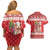 Peru Christmas Couples Matching Off Shoulder Short Dress and Hawaiian Shirt Peruvian Alpaca Feliz Navidad - Wonder Print Shop